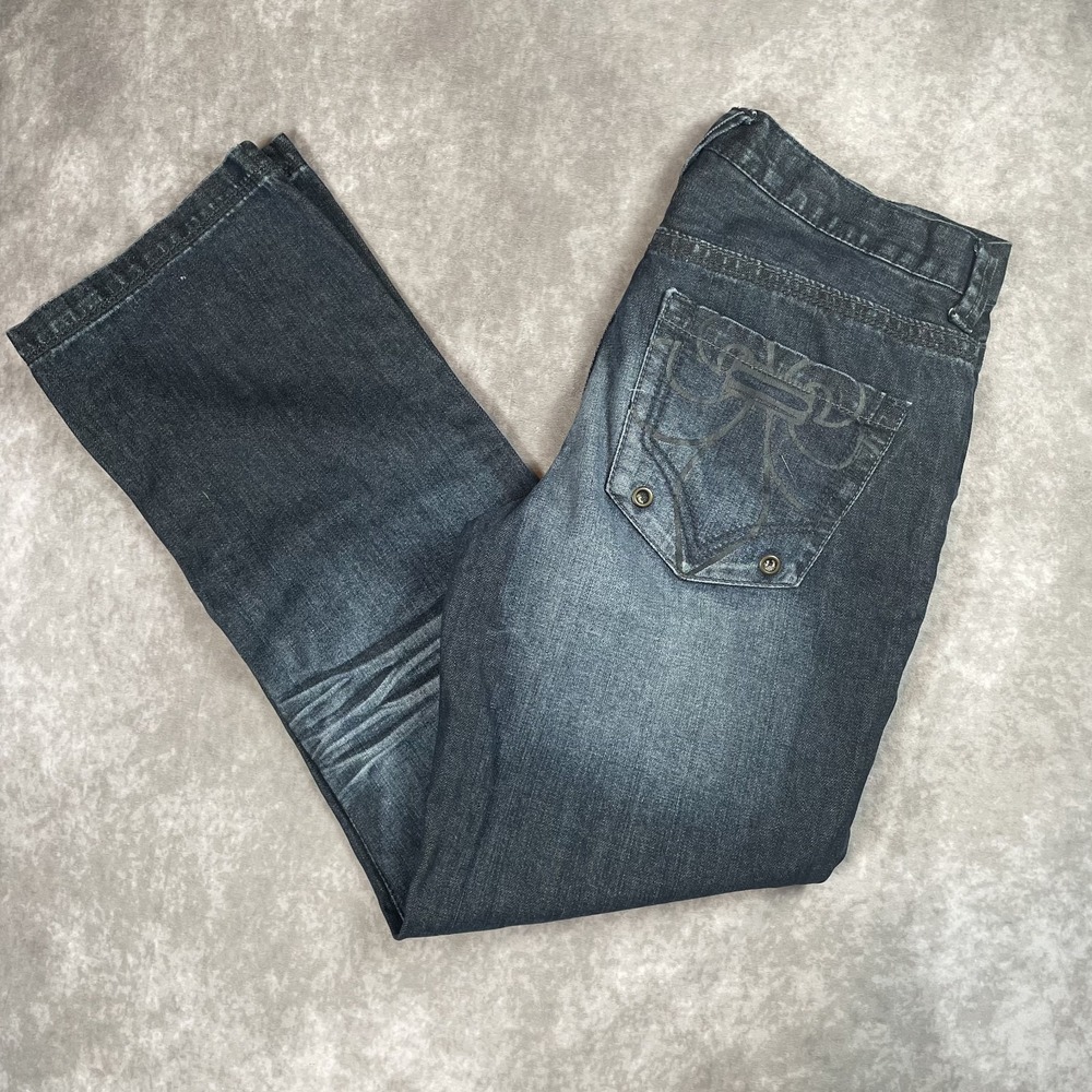 Decree Straight Leg Jeans Size‎ 33x32 Saints Stitching Skater Slim